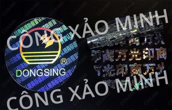 Tem 7 màu âm dương - Tem Chống Giả Công Xảo Minh - Công Ty TNHH MTV Phát Triển Công Nghệ In Công Xảo Minh
